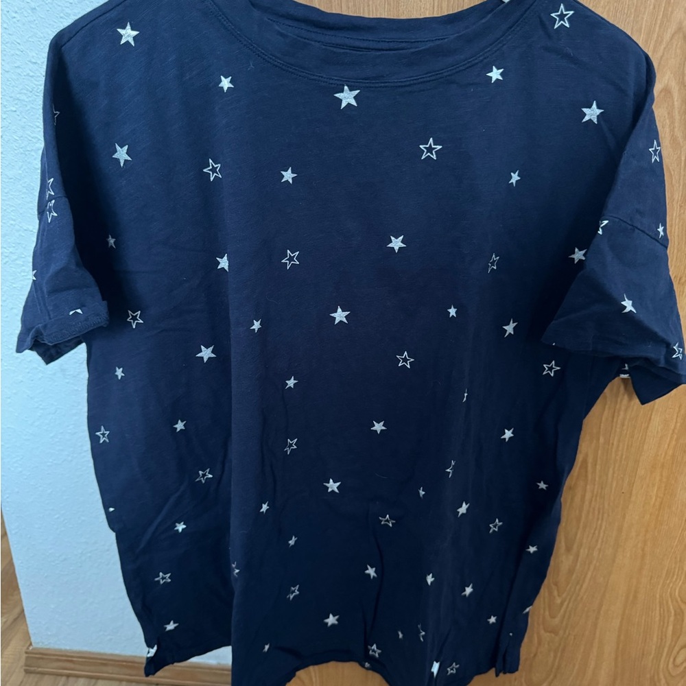 Maurices Navy Starry Short Sleeve Tee